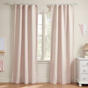 Evelyn Linen Blackout Curtain Pottery Barn Kids